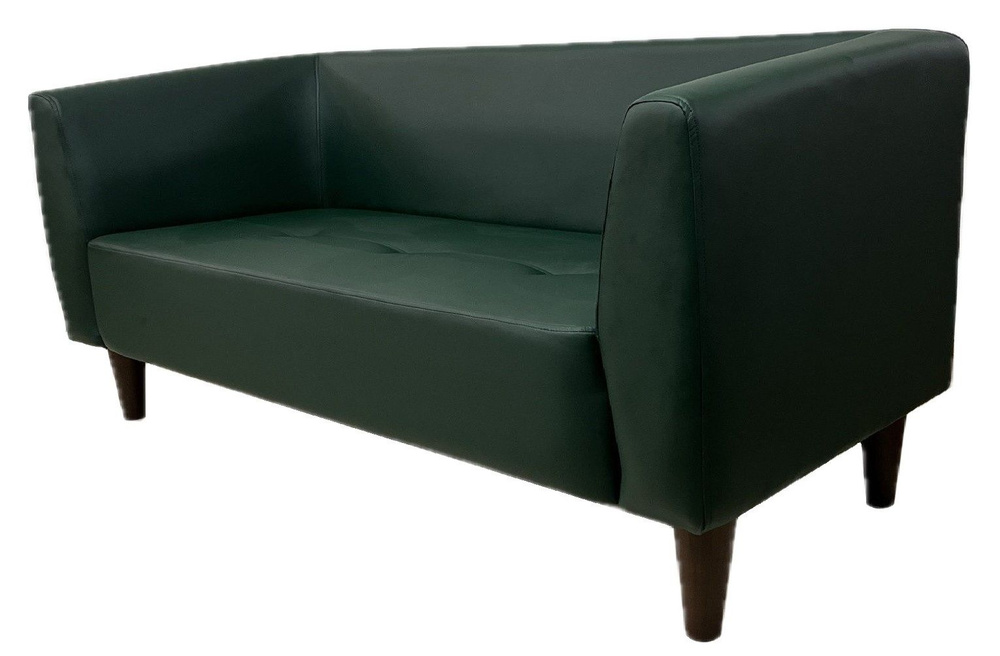 Петролюкс Прямой диван, механизм Нераскладной, 160х67х77 см,темно-зеленый  #1
