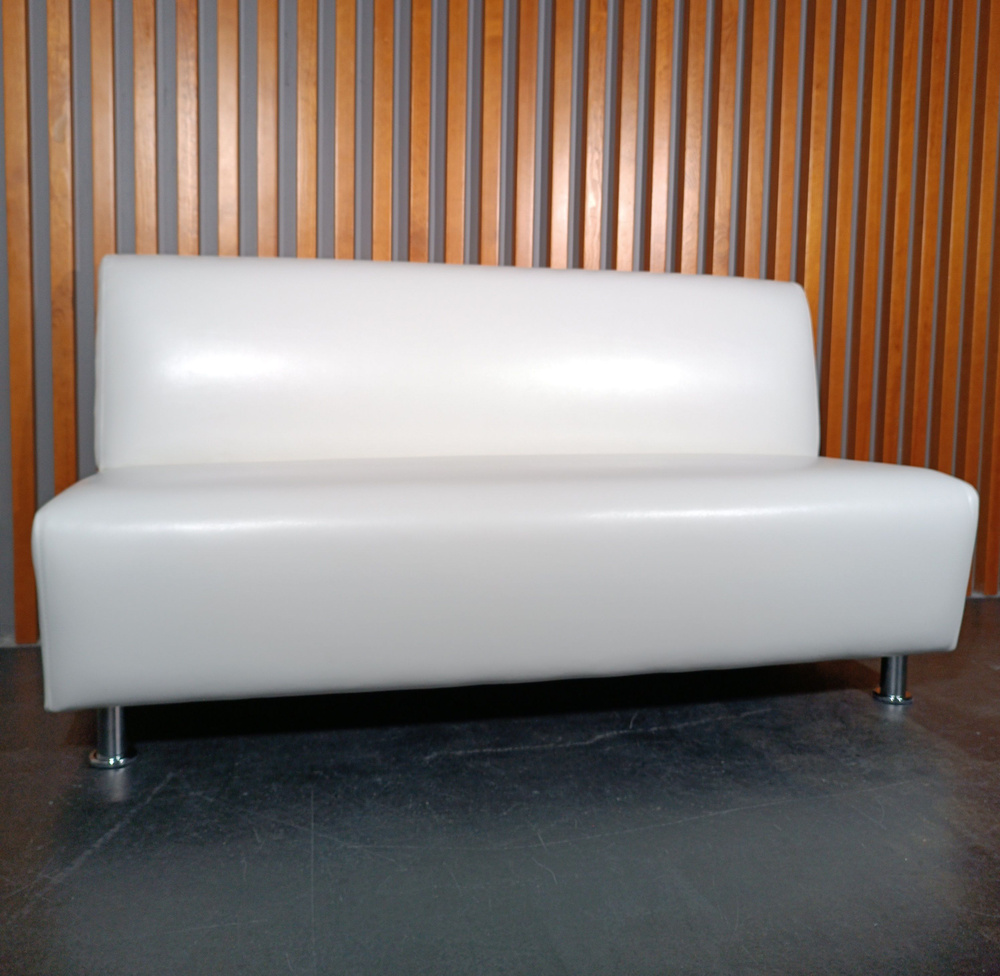 RONUM Прямой диван, механизм Нераскладной, 150х67х77 см,белый  #1