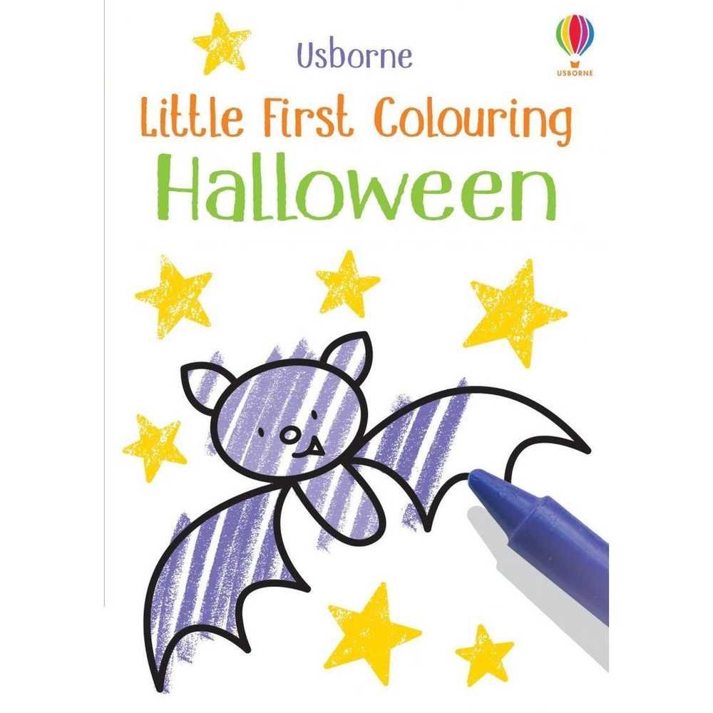 Usborne Little First Colouring Halloween "хэллоуин" тематическая раскраска  #1