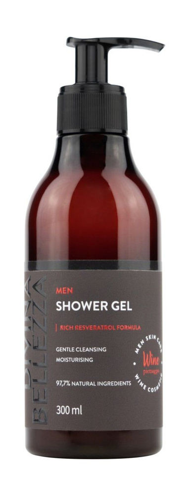 Винный гель для душа Wine Shower Gel for Men, 300 мл #1