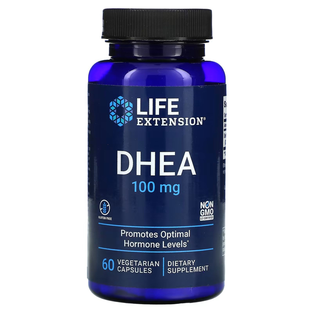 ДГЭА 100 мг (дегидроэпиандростерон) Life Extension DHEA 100mg 60 капсул  #1