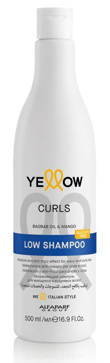 Увлажняющий шампунь для вьющихся и кудрявых волос YELLOW CURLS LOW SHAMPOO, 500 мл  #1