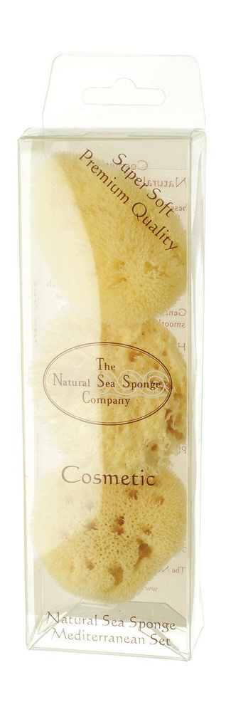 Набор натуральных спонжей для тела Cosmetic Natural Sea Sponge Mediterranean Set  #1