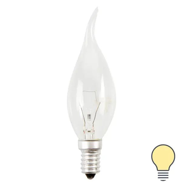 Лампа накаливания Bellight свеча на ветру E14 40 Вт свет тёплый белый  #1