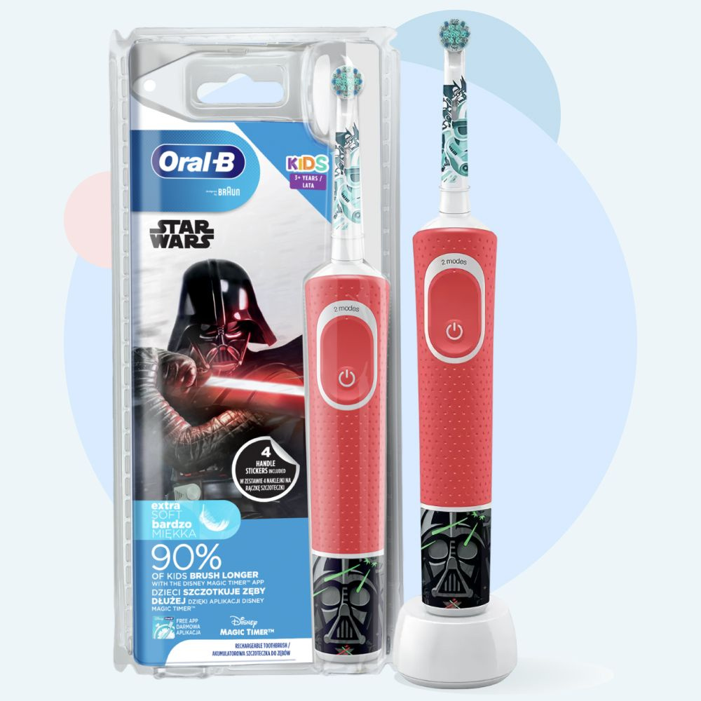 Электрическая зубная щетка детская Oral-B Vitality Kids StarWars (3+) #1