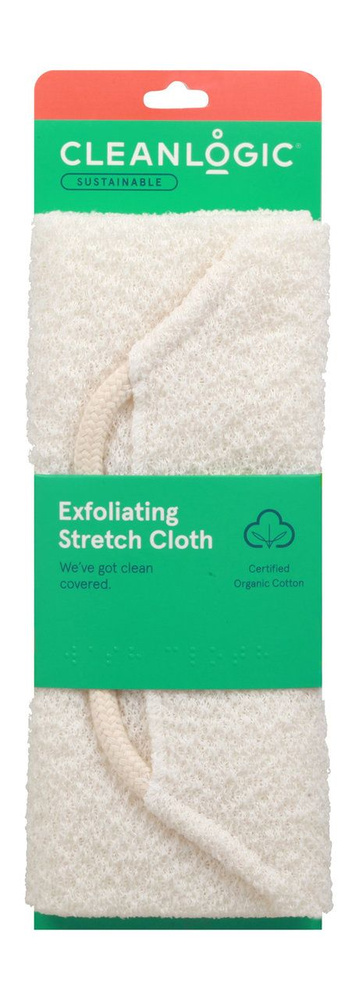 Растягивающаяся мочалка для тела из органического хлопка Sustainable Exfoliating Stretch Cloth  #1
