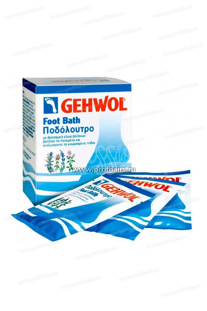 Gehwol Foot Bath Ванна для уставших ног, 200 г (10 пакетиков) #1