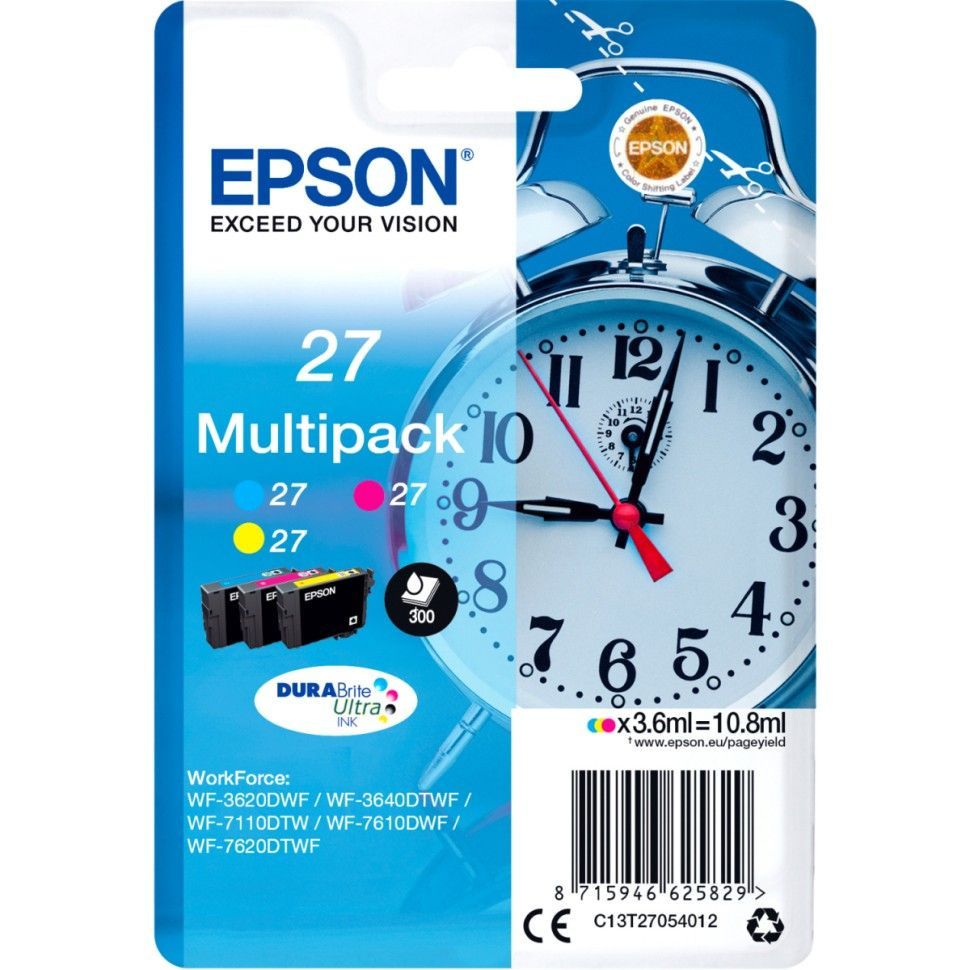 Картридж струйный Epson T2705 (C13T27054022) цветной #1