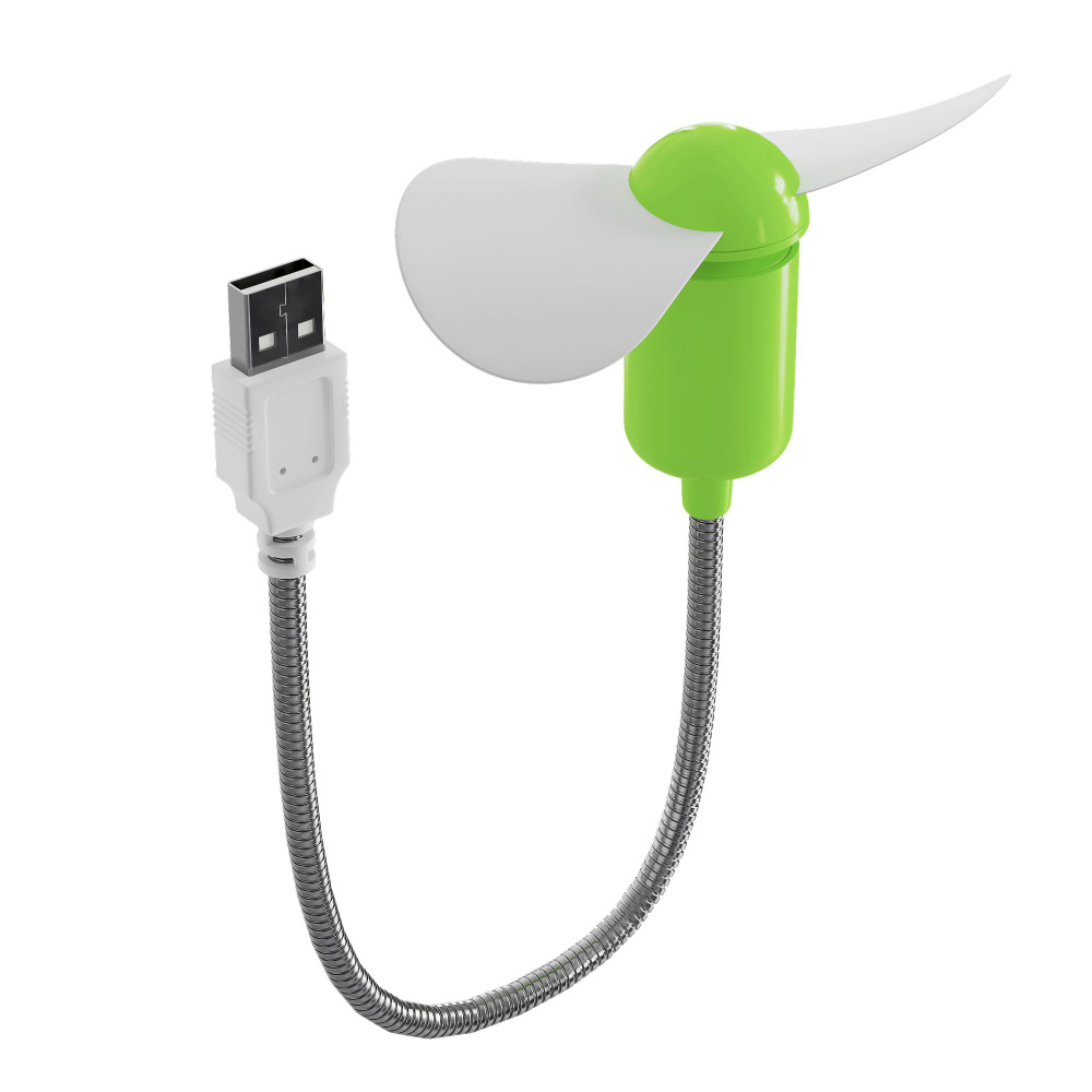 Компактный настольный мини USB вентилятор GSMIN Fan гибкий портативный, работает от PowerBank, Ноутбука, #1