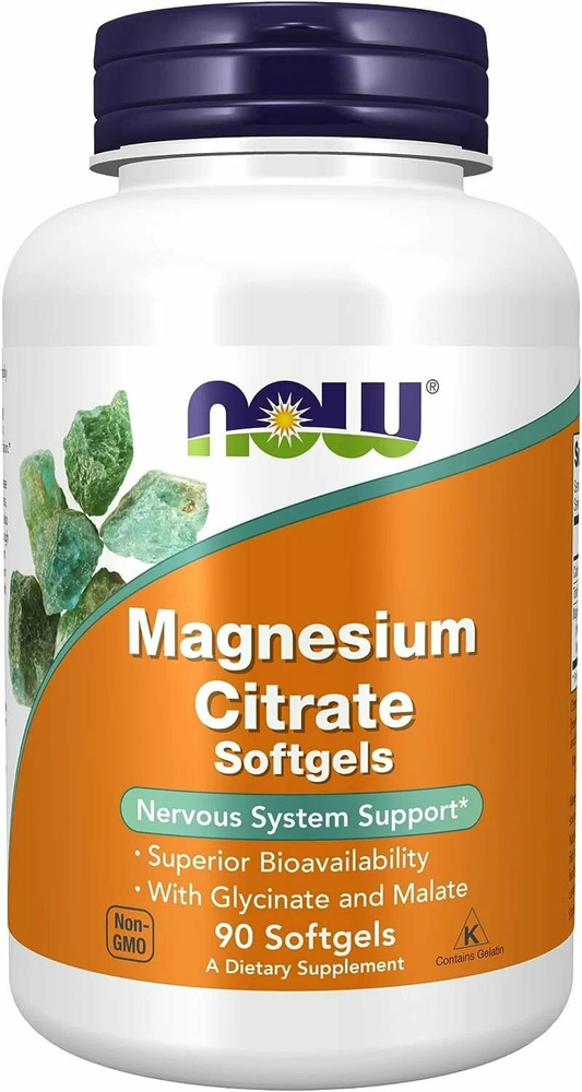 Цитрат магния NOW MAGNESIUM CITRATE 134 мг 90 капсул #1