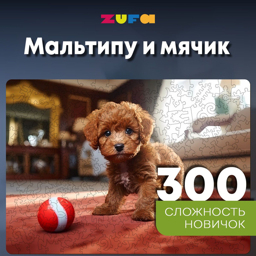 Пазл Мальтипу и мячик 300 деталей Новичок #1