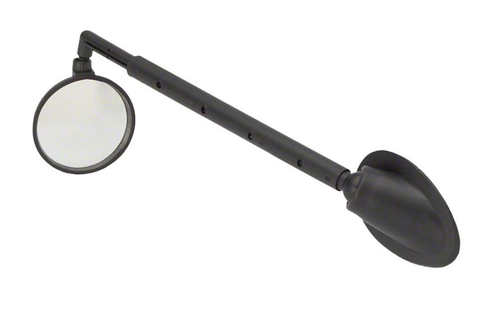 Зеркало заднего вида TRIX, крепление на шлем, увеличивающее, телескопическая стрела, вращение 360, 38 #1