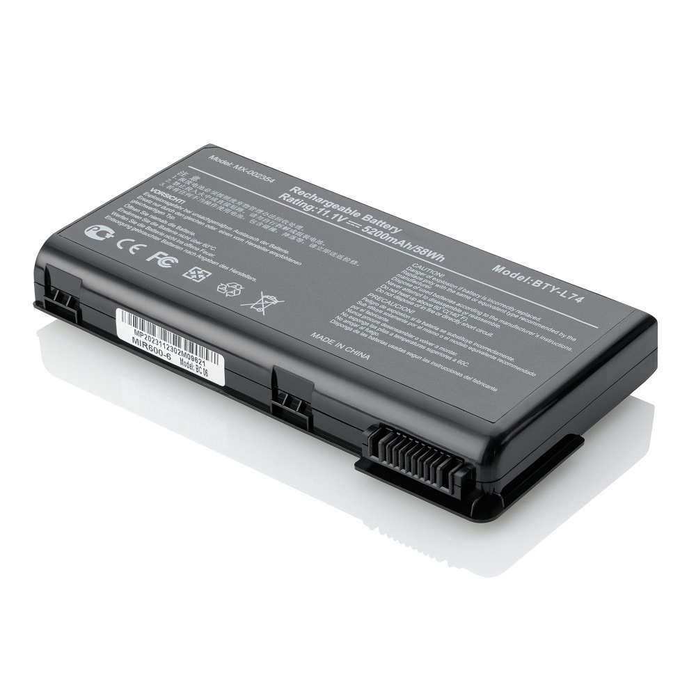 Аккумулятор для MSI CX620, CX623, (BTY-L74, L74BTY-L75), 58Wh, 4400-5200mAh, 11.1V #1