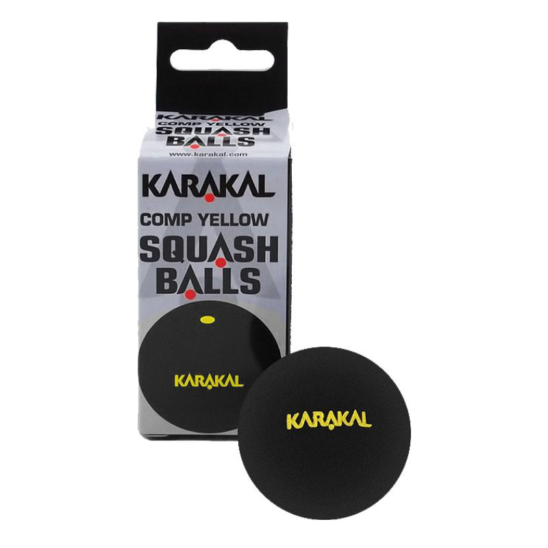Мячи для сквоша Karakal 1-Yellow x2 #1