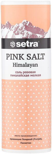 Setra Соль Гималайская розовая мелкая, 250 г #1