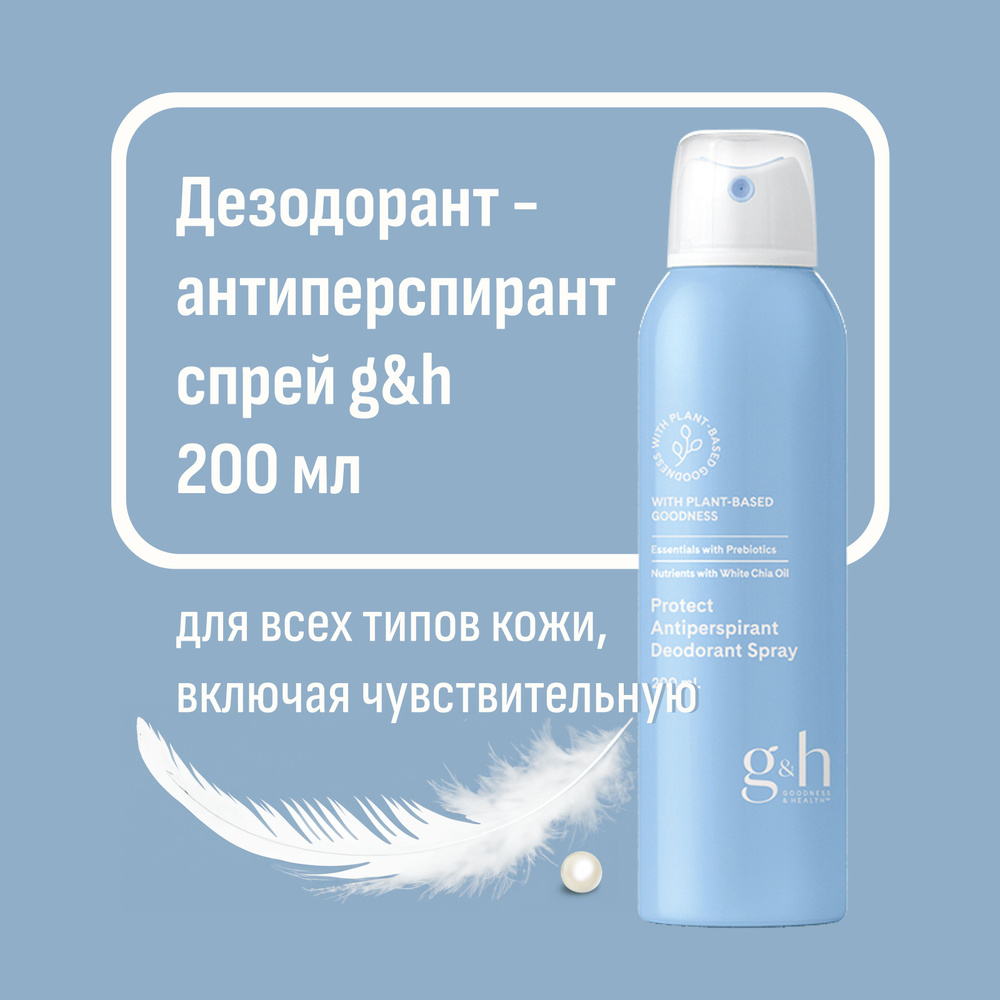 Дезодорант-антиперсперант Amway g&h Protect Spray, 200мл #1