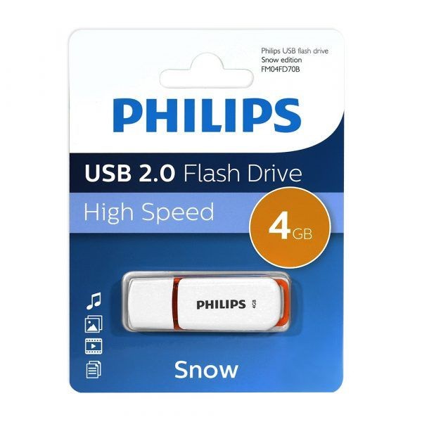 Флеш накопитель 4GB PHILIPS SNOW2.0 4GB, USB 2.0 #1