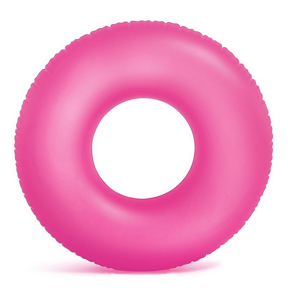 Круг надувной INTEX Neon Frost Tube Неоновый холодный, розовый 91см  #1