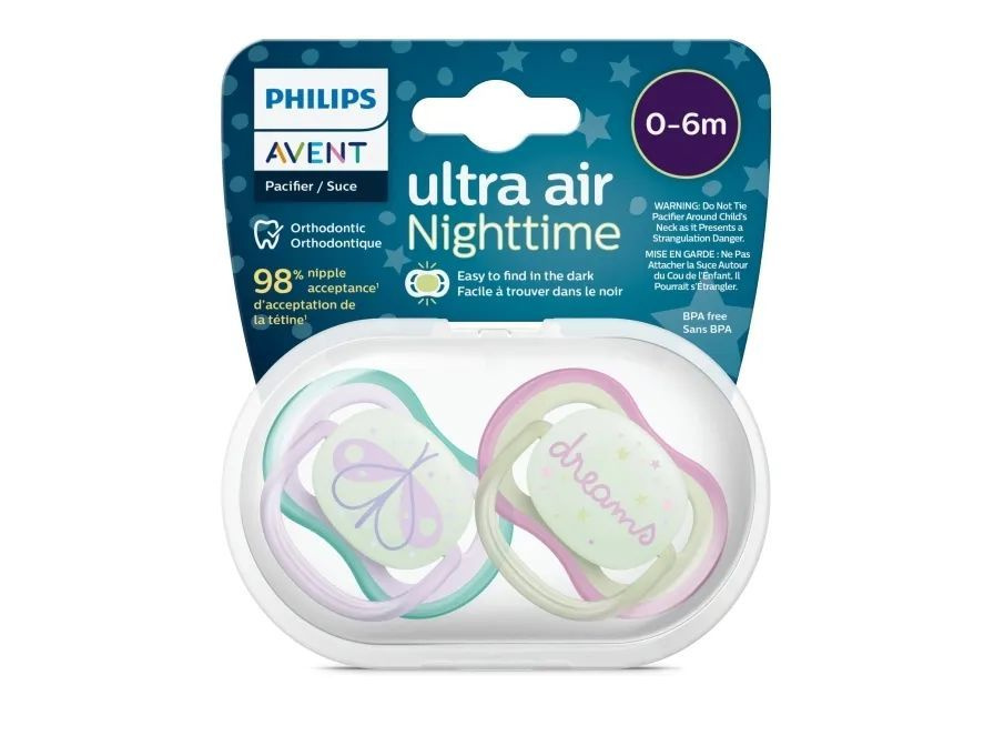 Пустышка Philips Ultra Air DREAMS SCF376/19, 0-6 мес, 2 шт, унисекс #1