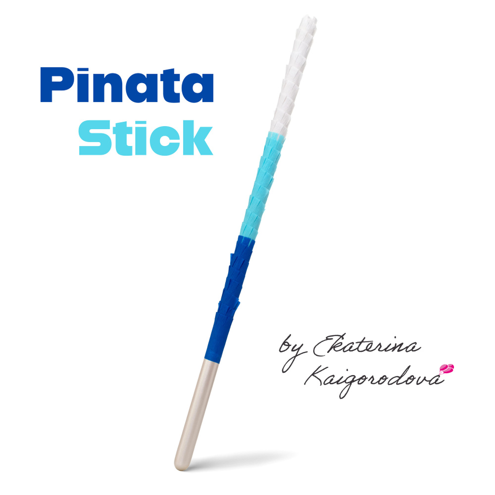 Бита для пиньяты, 60 см / Pinata stick by Ekaterina Kaigorodova / Палка для пиньяты от Екатерины Кайгородовой #1