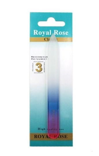 Royal Rose Пилка стеклянная для маникюра цветная, 115 мм #1