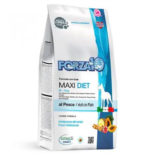 Forza10 Diet Maxi Pesce Fish 26 13 / Сухой Монобелковый корм Форза для собак Крупных пород Рыба, 12кг #1