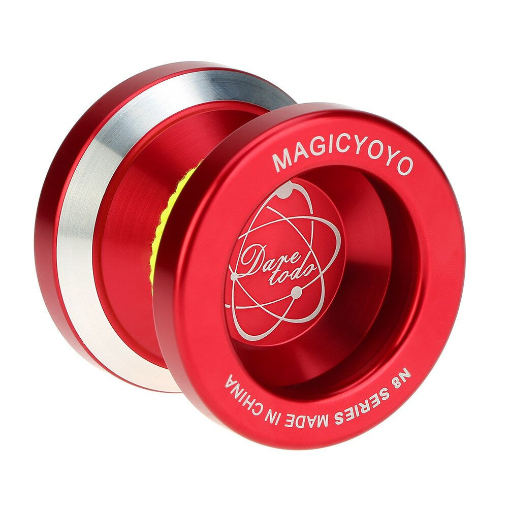 Профессиональный Magic Yoyo N8 из алюминиевого сплава с вращающейся веревкой для детей, красный  #1