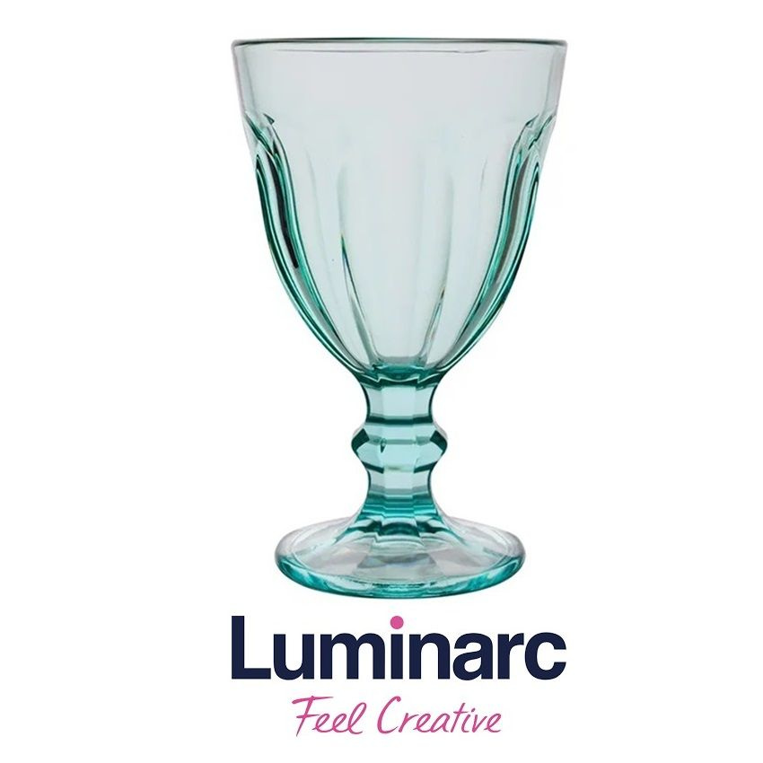 Бокал для вина LUMINARC Роман 240мл, для глинтвейн, для коктейлей, для сока, для воды, бирюзовый  #1