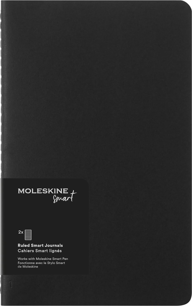 Набор из 2-х тетрадей в линейку Moleskine SMART CAHIER 130Х210, SMNLCH31BK, картонная обложка черный #1