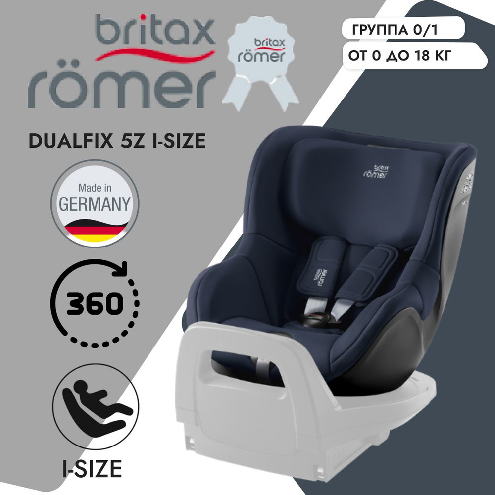 Детское автокресло Britax Romer Dualfix 5Z i-Size Night Blue #1