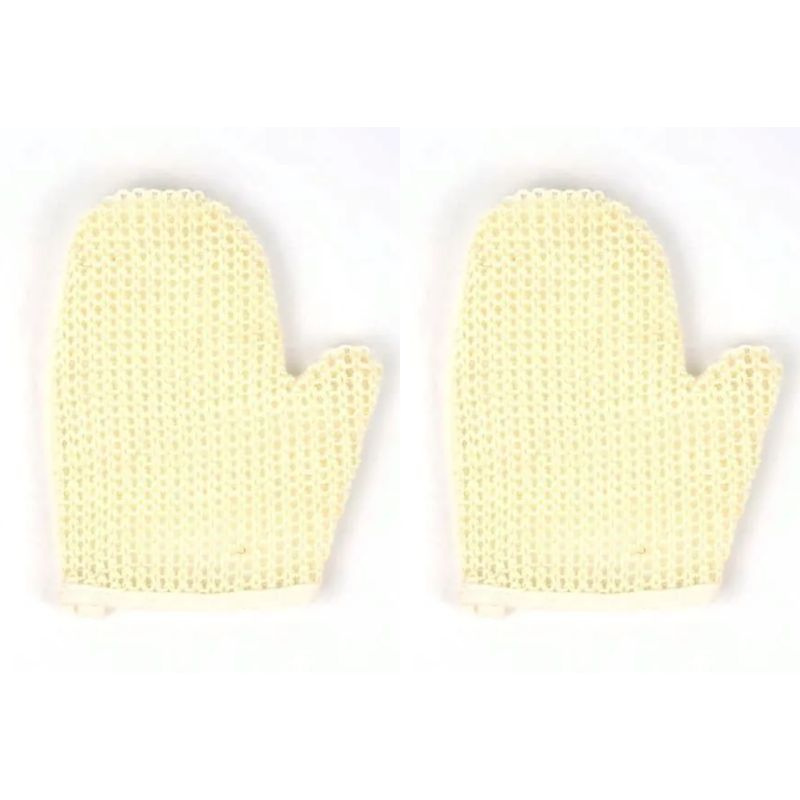 Королевна Мочалка рукавица из сизаля М135/1, 2 шт #1
