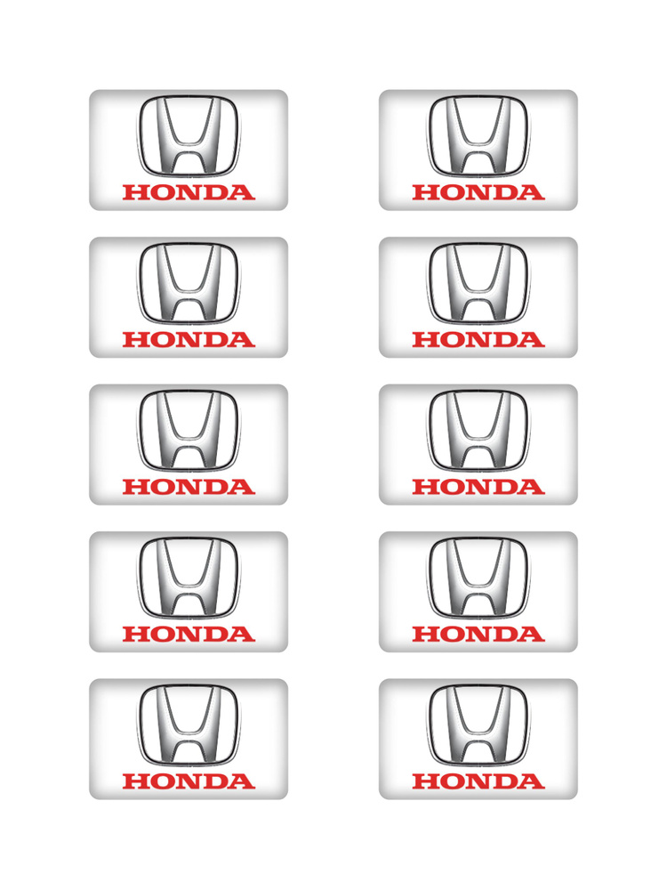 Наклейки 3д объемные стикеры на авто телефон ноутбук планшет со знаком машины Хонда  #1