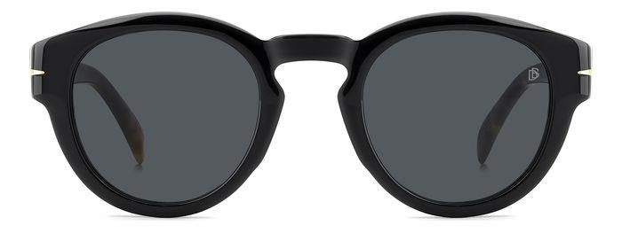 Мужские и женские солнцезащитные очки David Beckham DB 7110/S WR7 IR, цвет: черный, цвет линзы: серый, #1
