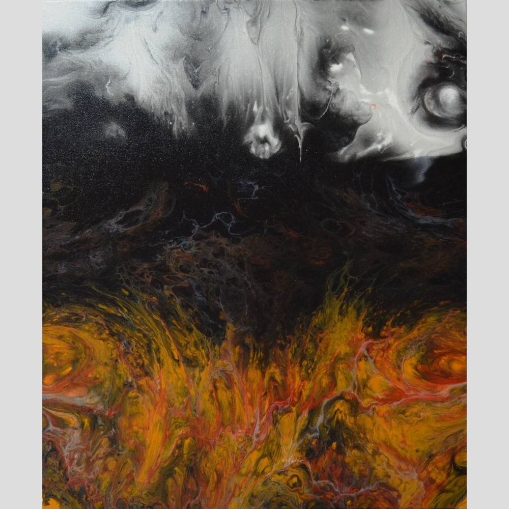 Картина "Стихии. Огонь.", 60  х 50 см #1