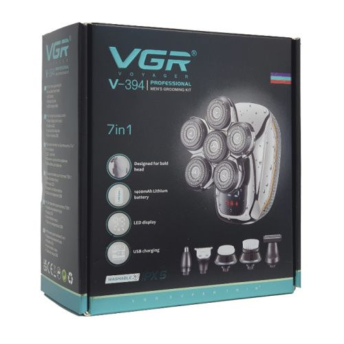 VGR Электробритва 7 в 1 V-394, серебристый #1