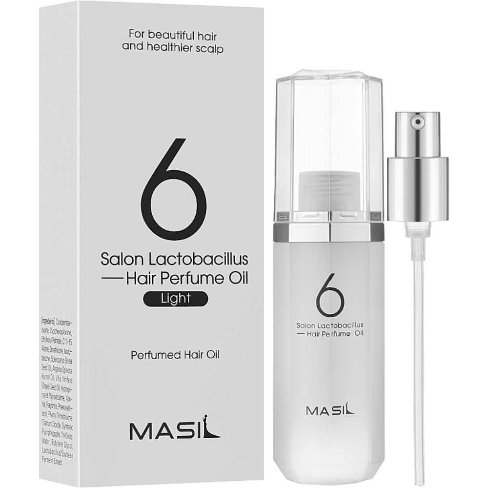 MASIL Легкое парфюмированное масло для волос 6 Salon Lactobacillus Hair Perfume Oil Light  #1
