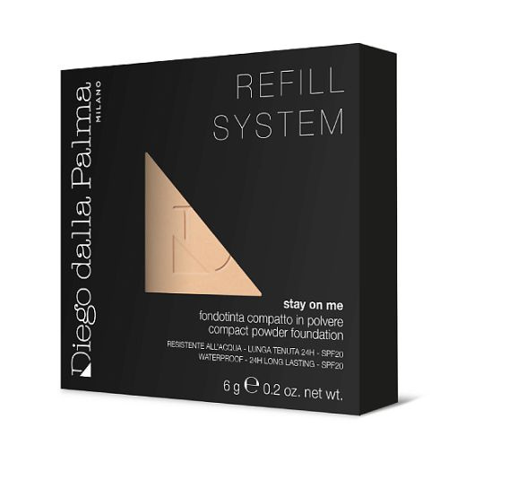 DIEGO DALLA PALMA MILANO Пудра для лица компактная водостойкая Stay On Me Refill System SPF20, № 52 6 #1