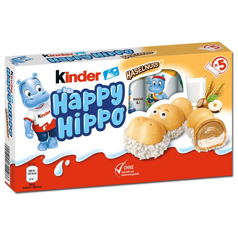 Kinder Happy Hippo с фундуком, 103,5г #1