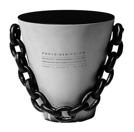 Парфюмированная свеча в керамической вазе No.4 Betel Xl Concrete Bucket Candle  #1