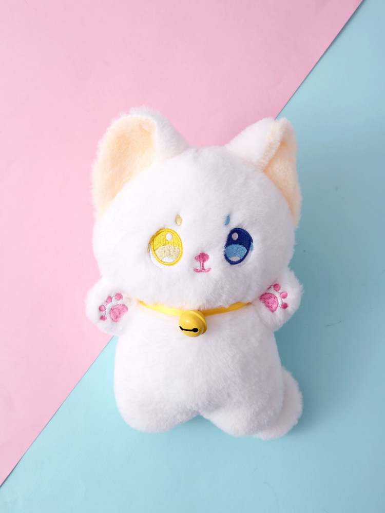 Мягкая игрушка Кот с колокольчиком, 20 см #1