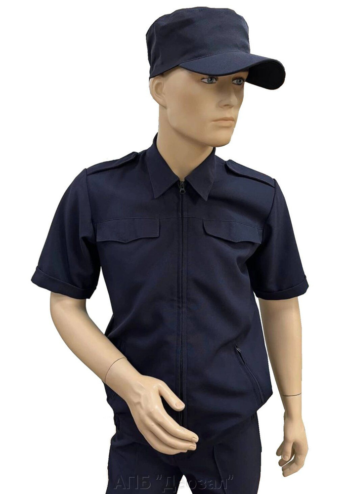 Костюм полиции офисный с коротким рукавом (ткань габардин)  #1