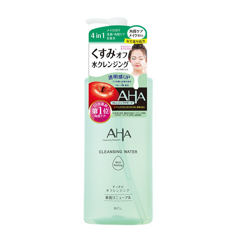 BCL AHA Мицеллярная вода для снятия макияжа и умывания с фруктовыми кислотами для сухой и чувствительной #1