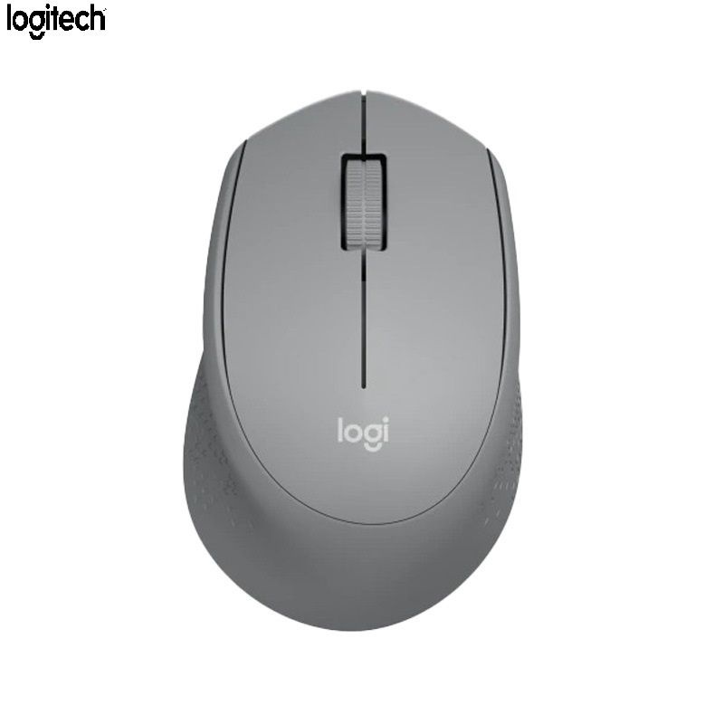 Logitech Мышь беспроводная M330, светло-серый, белый #1