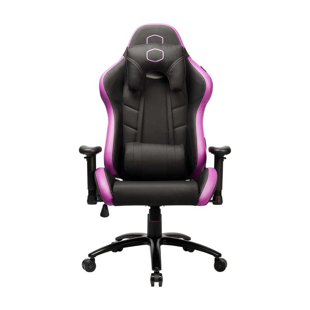 Cooler Master Игровое компьютерное кресло, черный, фиолетовый  #1