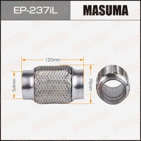 Гофра глушителя MASUMA EP-237iL 54x120 усиленная, 3-х слойная, interlock  #1