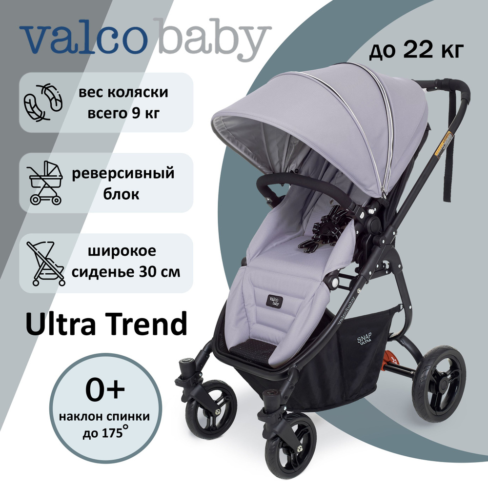 Коляска прогулочная с реверсивным блоком Valco baby Snap 4 Ultra, цвет: Cool Grey  #1