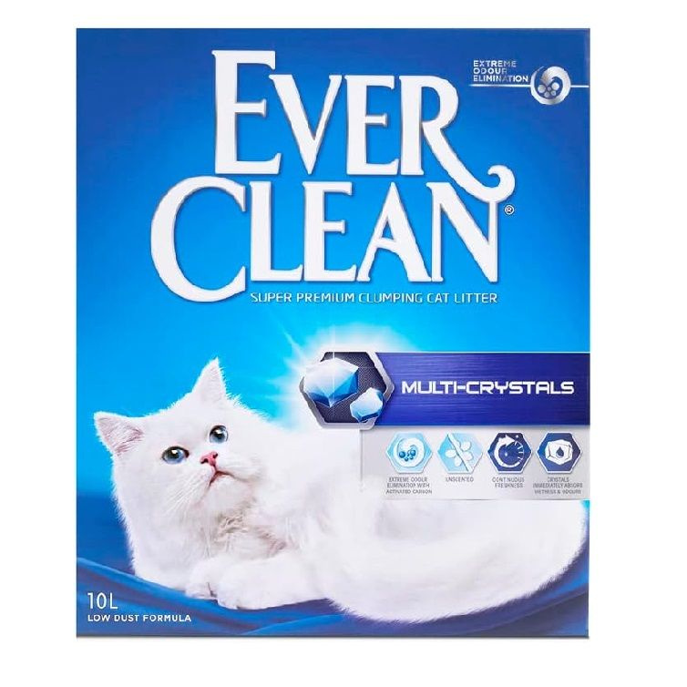 Ever Clean наполнитель комкующийся 10л Multi-Crystals для кошек с проблемами мочеполовой системы  #1