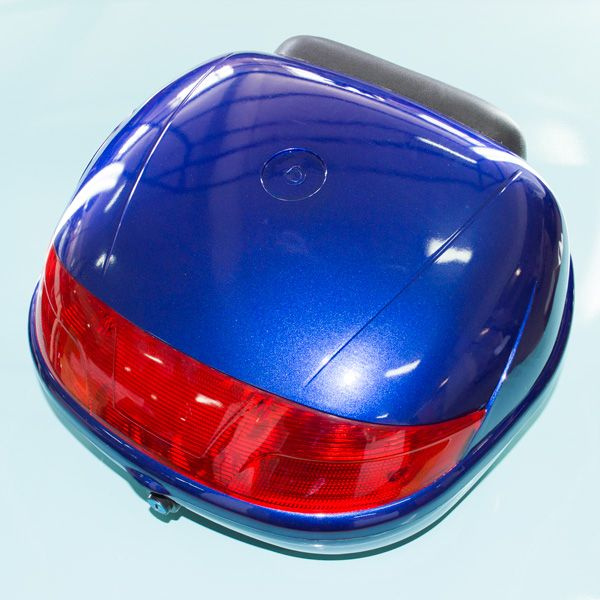Кофр багажный для мопеда, скутера ZH-518C (420 x 390 x 290) синий #1