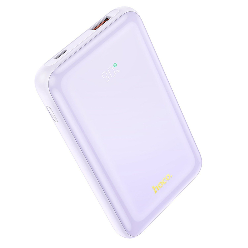 Внешний аккумулятор Hoco Q21 Great, 22.5W, 10000mAh, сиреневый, 1 шт #1