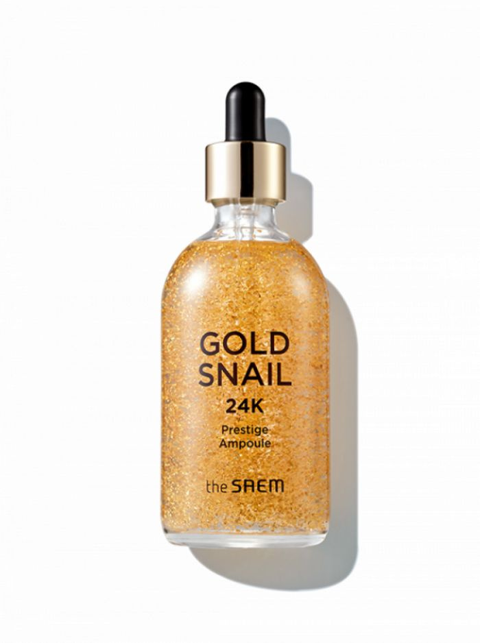 The Saem Сыворотка для лица с золотом и муцином улитки Gold Snail 24K Prestige Ampoule, 100 мл.  #1